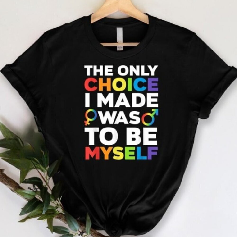 The Only Choice I Made Was To Be Myself Shirt Human Rights Shirt Equality Tee